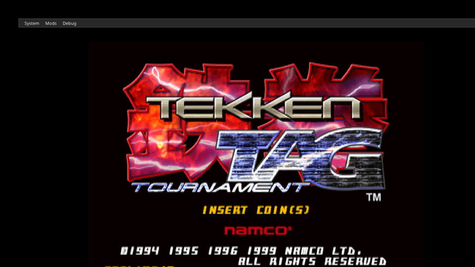 Tekken Tag Tournament title screen